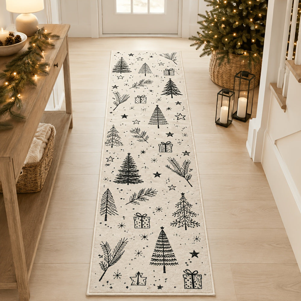 Christmas-themed long rug