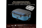Portable Electric Heating Lunch Box with Multiple Compartments
