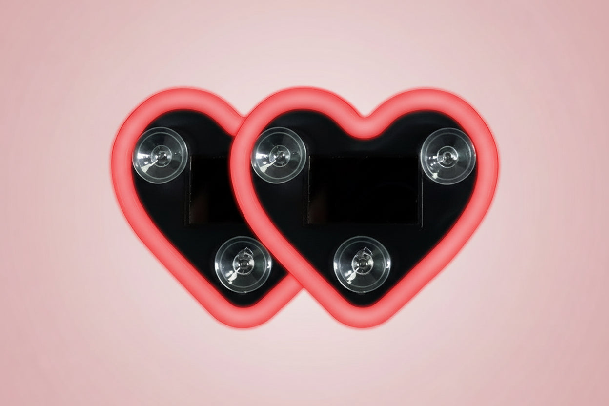 Solar Heart Car Interior Ambient Light