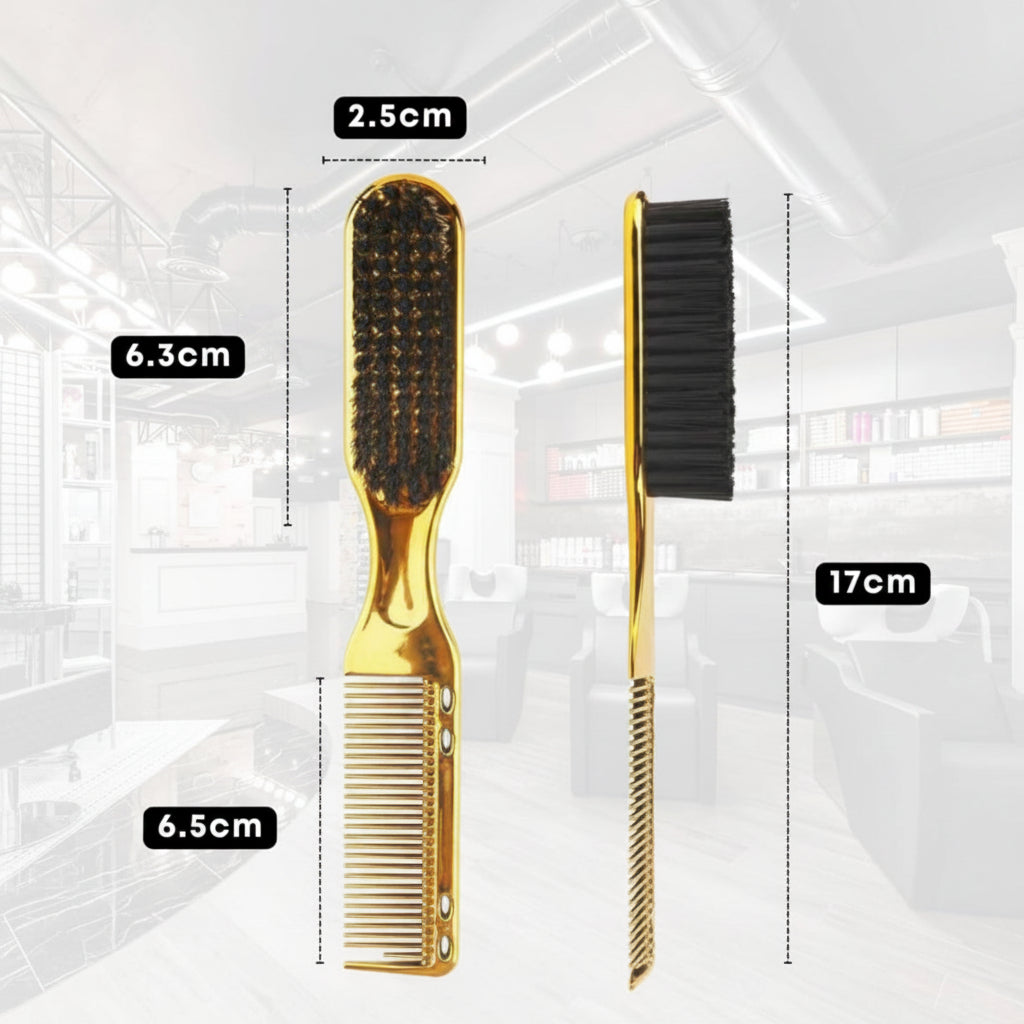 Double-Sided Beard Brush & Beard Comb Barber Brush for Grooming.
