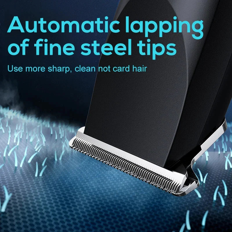 USB Rechargeable Cordless Hair Clipper and Beard Trimmer with Adjustable Cutter Head for Men
