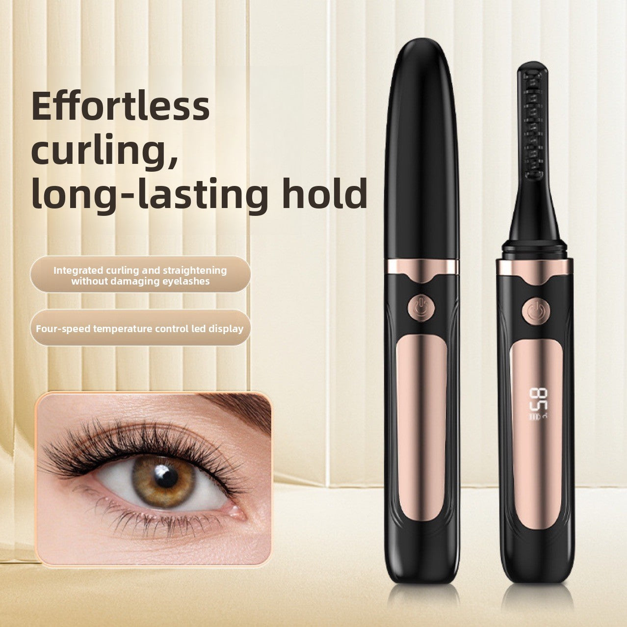 Electric Eyelash Curler with Digital Display
