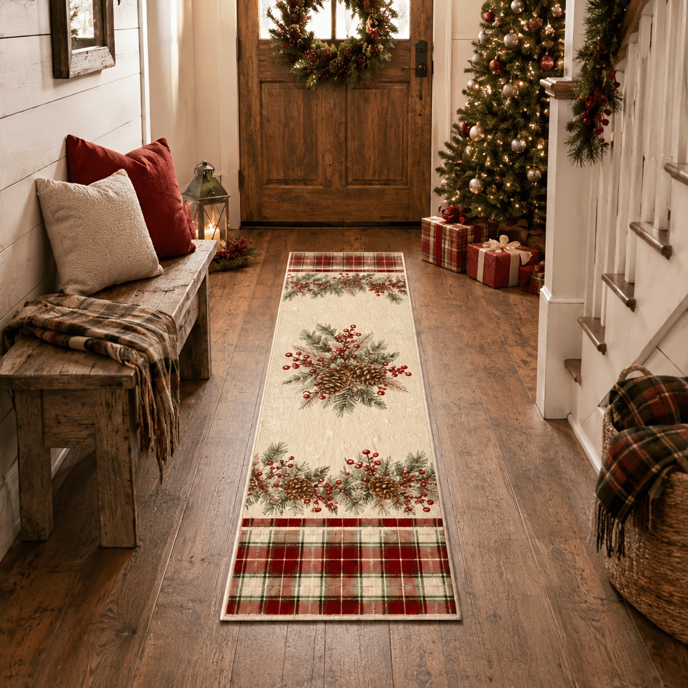 Christmas-themed long rug
