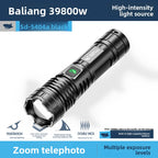 Rechargeable LED Flashlight with Adjustable Zoom