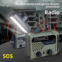 Multifunctional Solar Hand Crank Emergency Radio with Light and Alarm