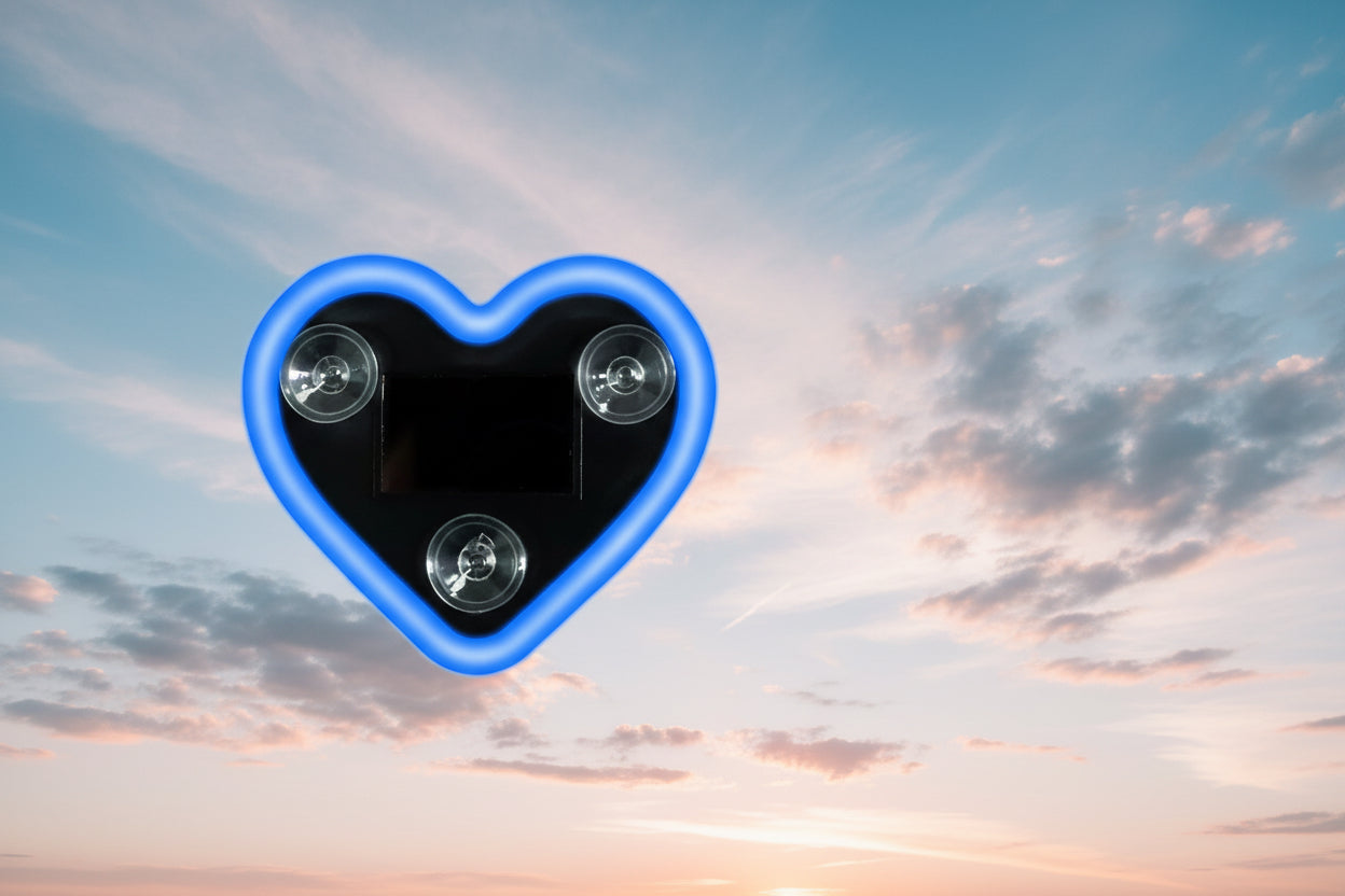Solar Heart Car Interior Ambient Light