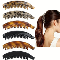 Elegant Vertical Banana Hair Clip