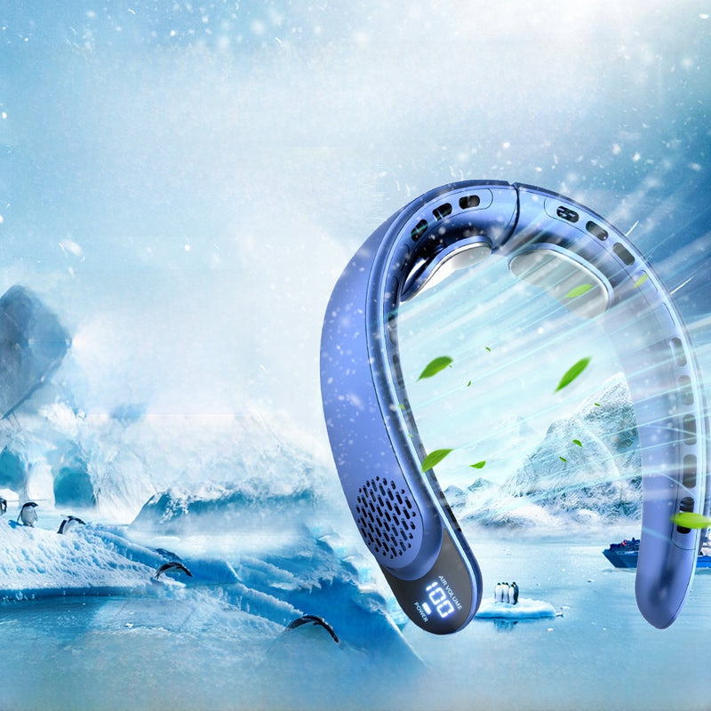 Portable Neck Fan – Hands-Free Personal Cooling