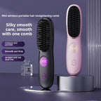 USB Rechargeable Ceramic Hair Straightener with LCD Display