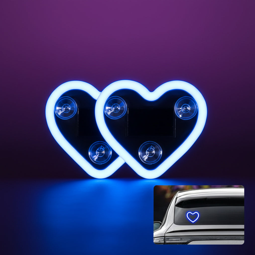 Solar Heart Car Interior Ambient Light