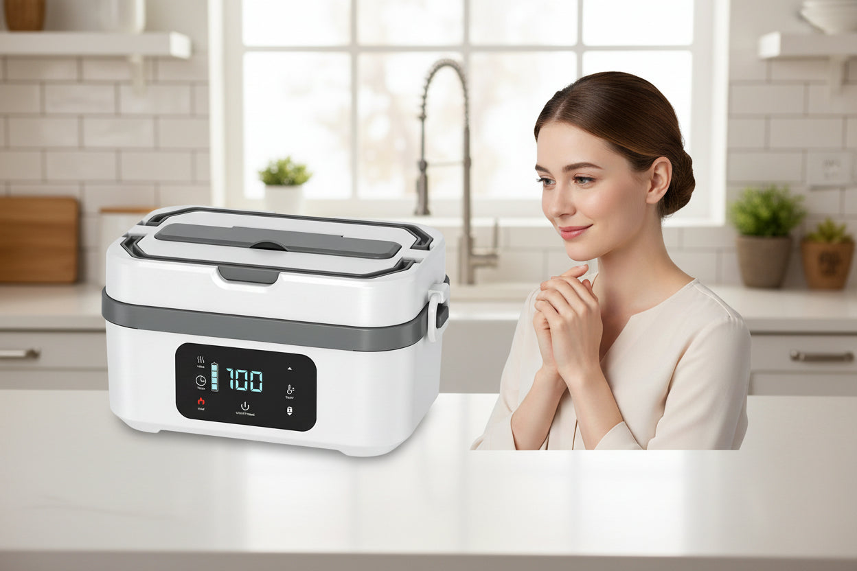 Rechargeable Electric Lunch Box with Stainless Steel Liner