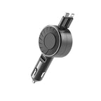 Retractable Car Charger Three-In-One Car Cigarette Lighter Fast Charging Multi-Function USB Car Charger