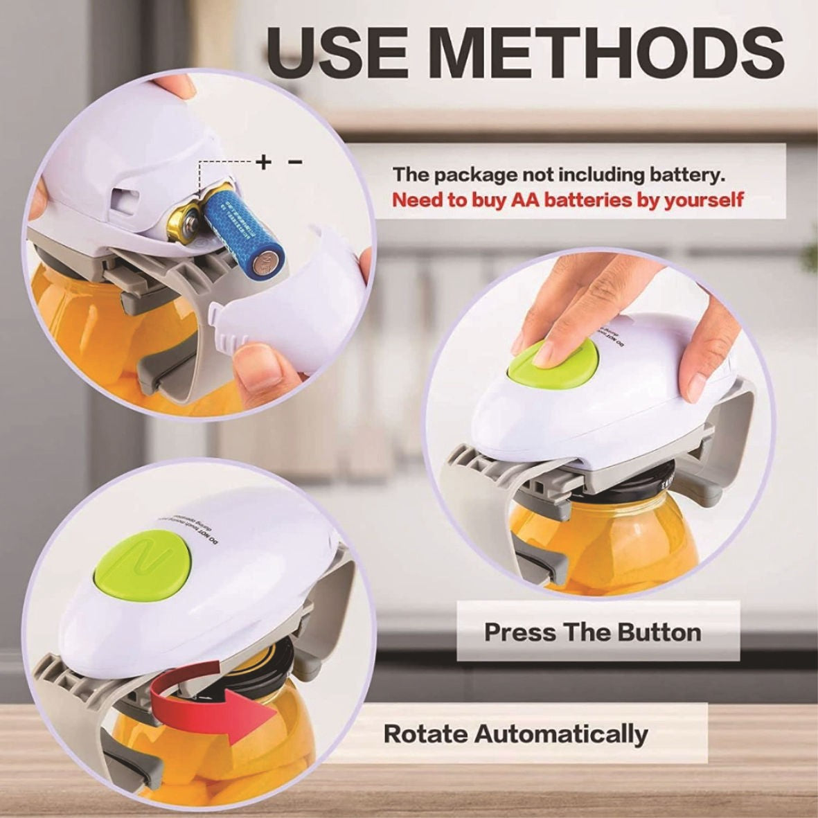 Automatic Electric Can Opener and Bottle Opener