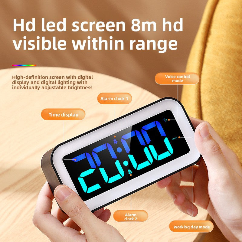 RGB LED Night Light Alarm Clock