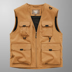 Mens Outdoor Fishing Photographer Vest with Multiple Pockets