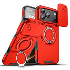 Magnetic Window Phone Case with Holder for iPhone Series