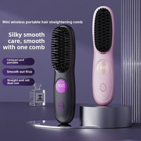 USB Rechargeable Ceramic Hair Straightener with LCD Display