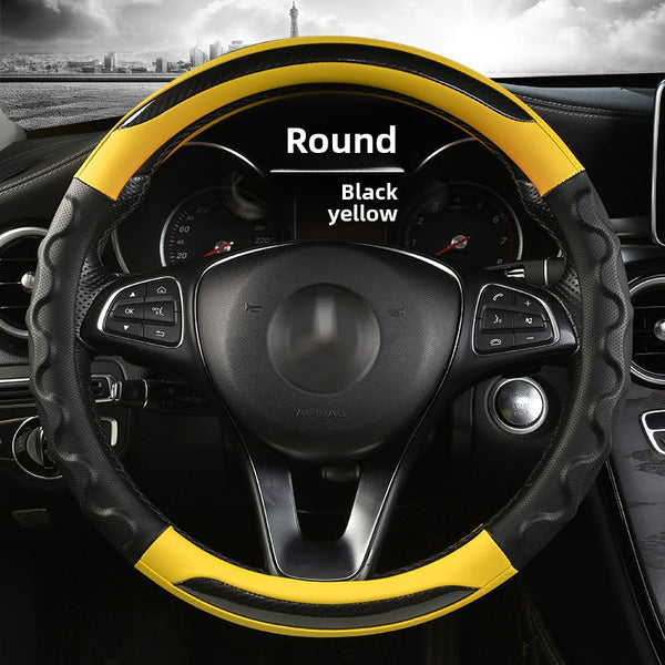Black Yellow Round / 38cm