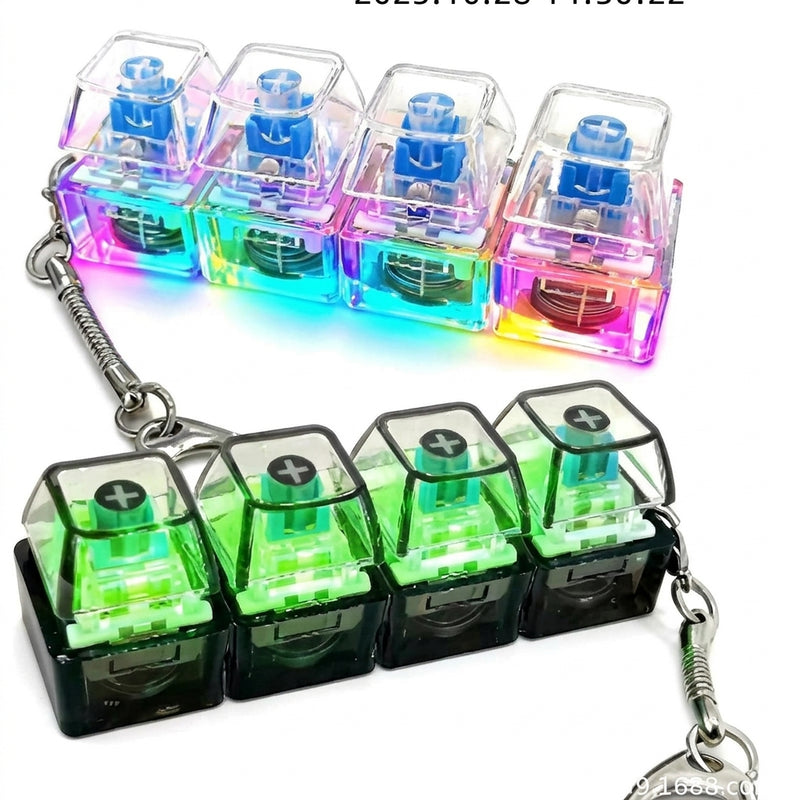 RGB Light Up Keyboard Switch Stress Relief Toy