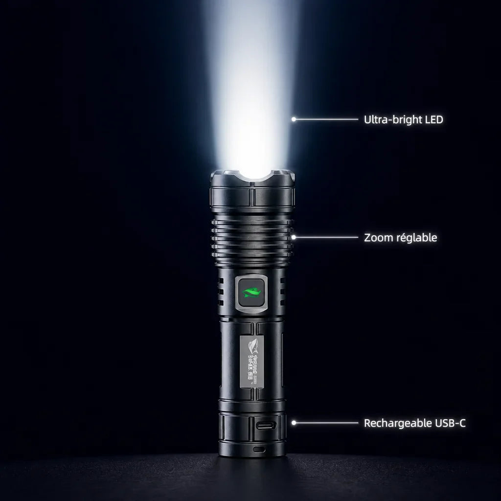[Scale AI] usp_icons — Rechargeable LED Flashlight with Adjustable Zoom